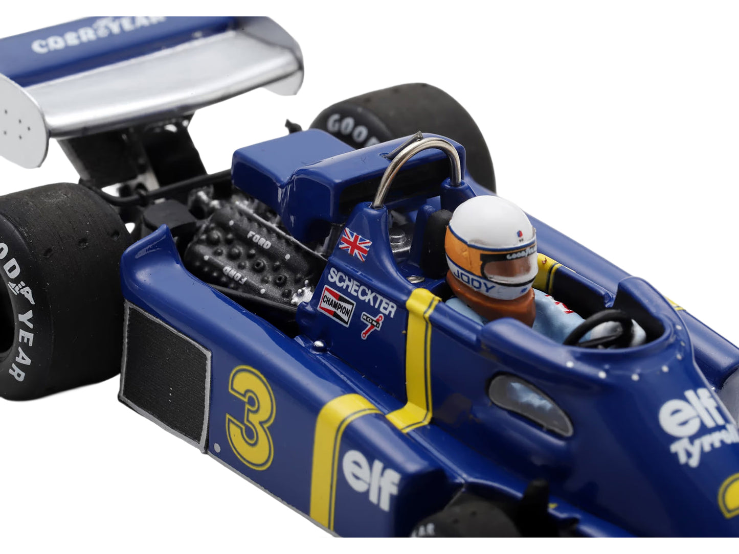 Tyrrell P34 #3 Jody Scheckter Formula One F1 "Belgian GP" (1976) with Driver 1/43 Model Car