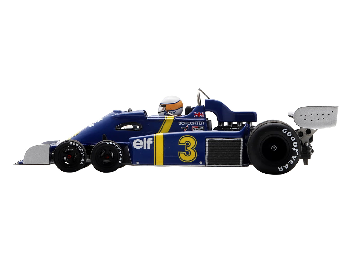 Tyrrell P34 #3 Jody Scheckter Formula One F1 "Belgian GP" (1976) with Driver 1/43 Model Car