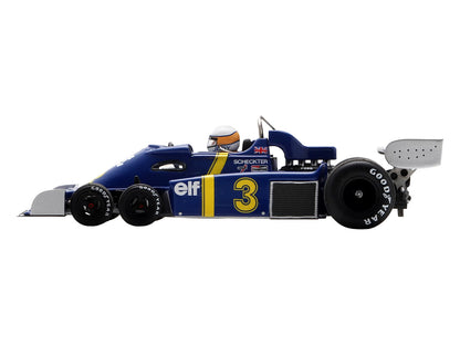 Tyrrell P34 #3 Jody Scheckter Formula One F1 "Belgian GP" (1976) with Driver 1/43 Model Car