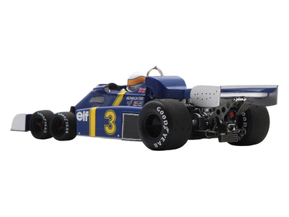 Tyrrell P34 #3 Jody Scheckter Formula One F1 "Belgian GP" (1976) with Driver 1/43 Model Car