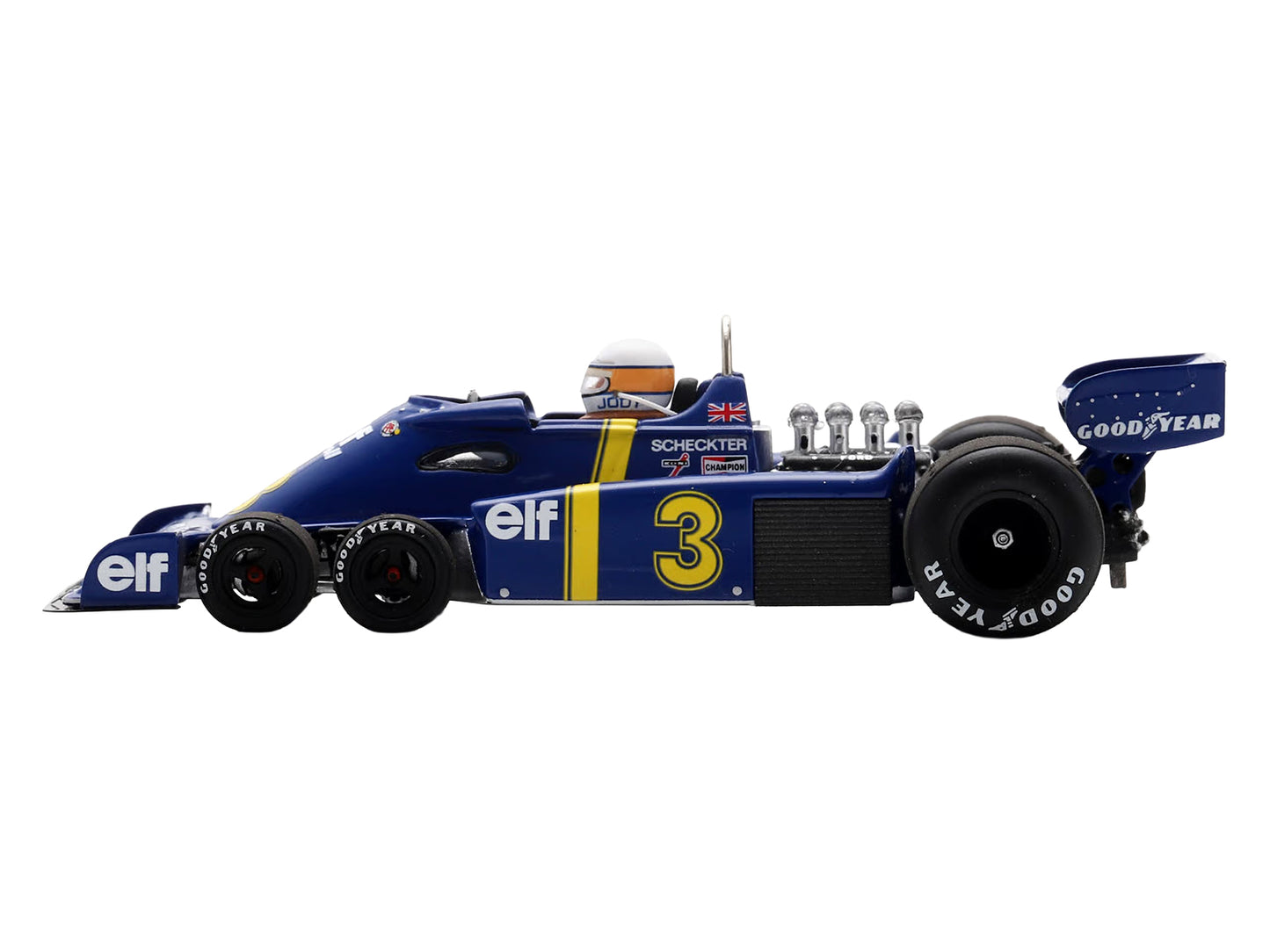 Tyrrell P34 #3 Jody Scheckter Winner Formula One F1 "Swedish GP" (1976) with Driver 1/43 Model Car