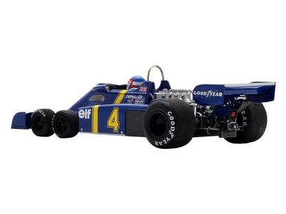Tyrrell P34 #4 Patrick Depailler 2nd Place Formula One F1 "Swedish GP" (1976) with Driver 1/43 Model Car
