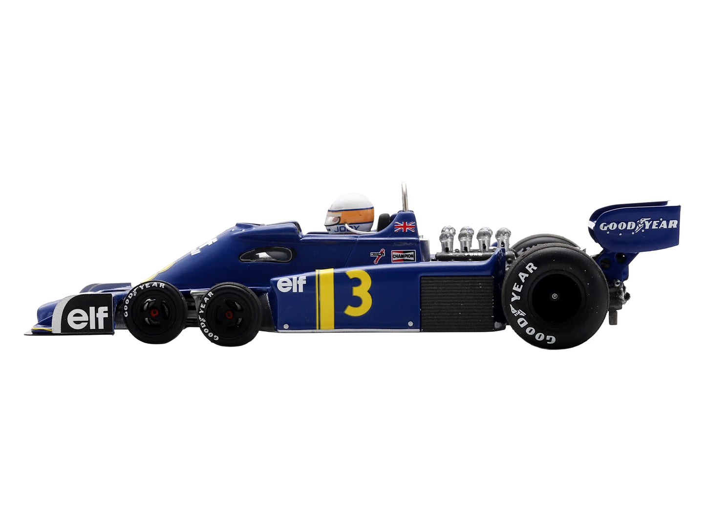 Tyrrell P34 #3 Jody Scheckter Formula One F1 "Dutch GP" (1976) with Driver 1/43 Model Car