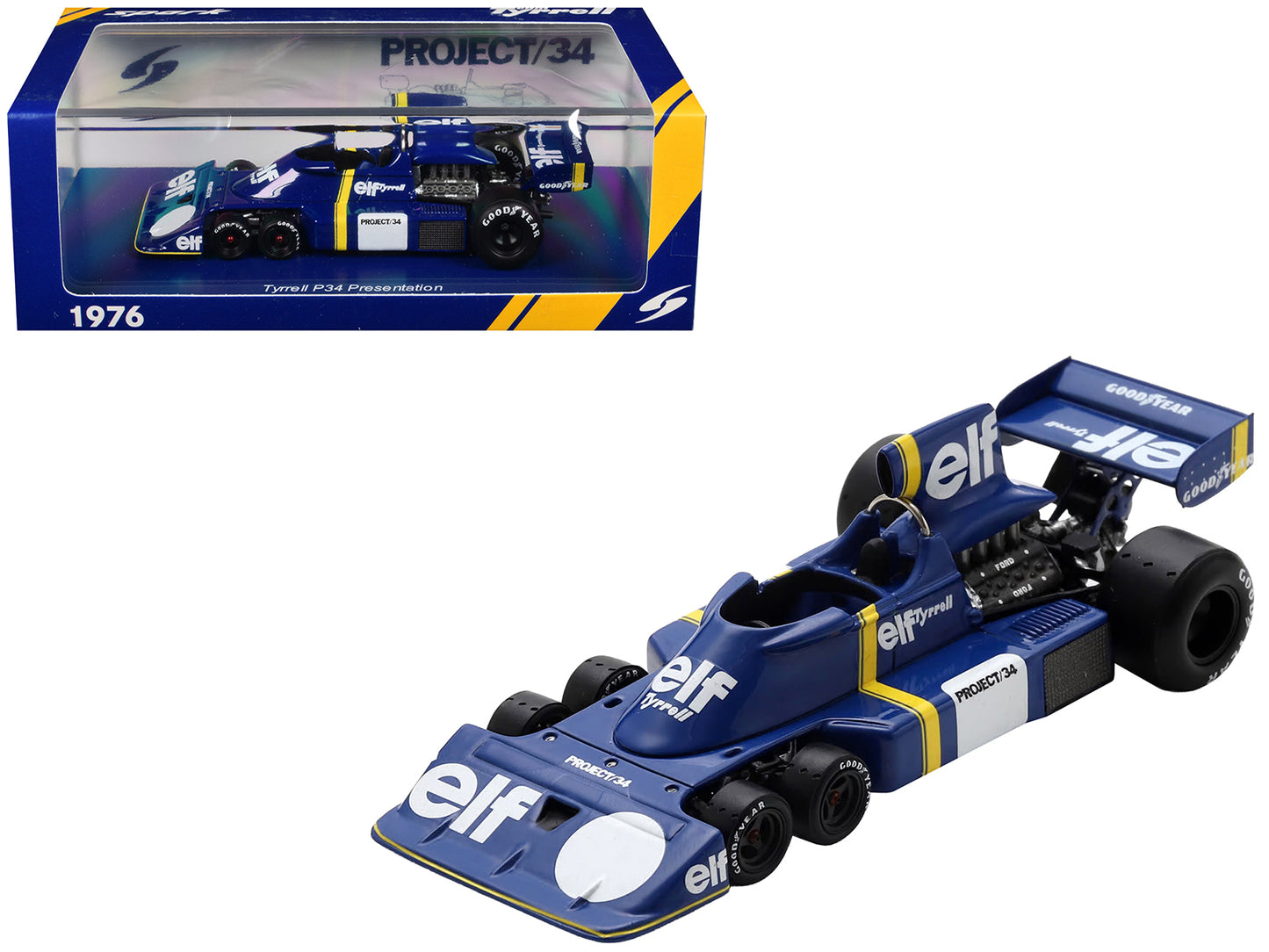 Tyrrell P34 "Presentation" Formula One F1 "World Championship" (1976) 1/43 Model Car