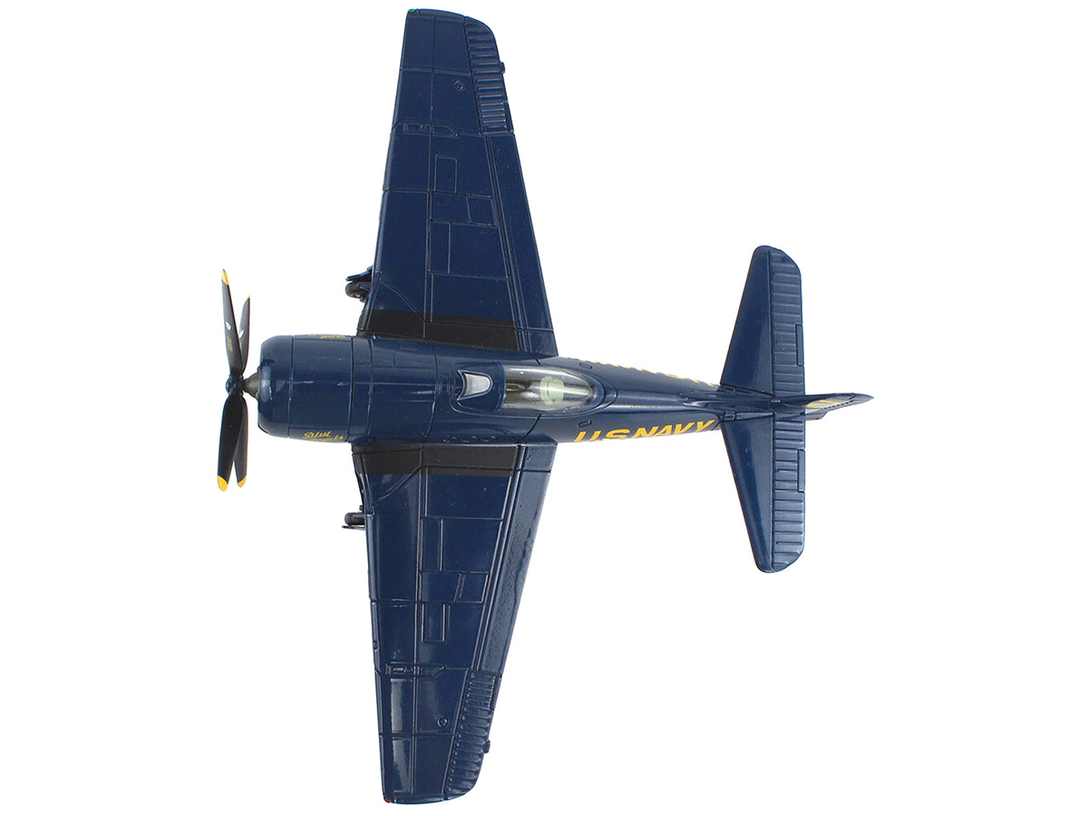 Grumman F8F Bearcat Fighter Aircraft "Blue Angels #2" (1946) United States Navy "SkyMax Models" Series 1/72 Diecast Model
