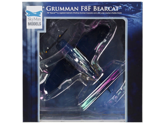 Grumman F8F Bearcat Fighter Aircraft "Blue Angels #2" (1946) United States Navy "SkyMax Models" Series 1/72 Diecast Model