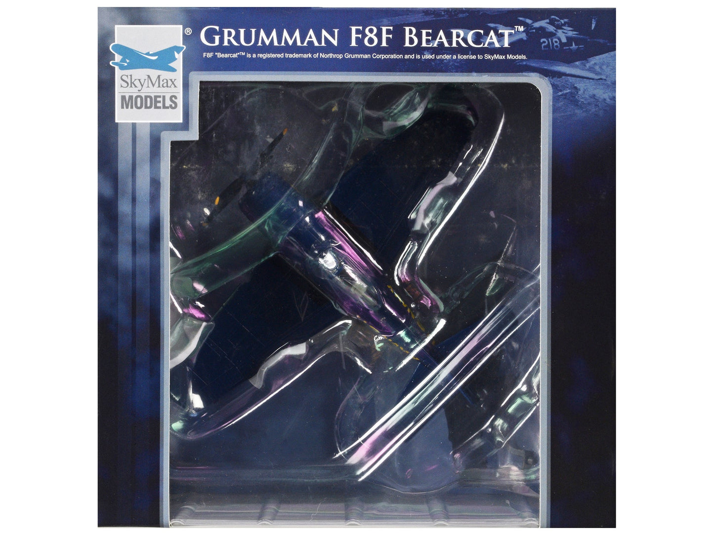 Grumman F8F Bearcat Fighter Aircraft "Blue Angels (#1-5 decals)" (1946) United States Navy "SkyMax Models" Series 1/72 Diecast Model