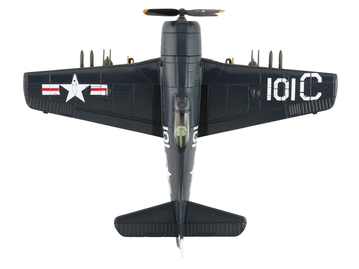 Grumman F8F-2 Bearcats Fighter Aircraft "121717 VF-61 Jolly Rogers" (1949) United States Navy "SkyMax Flying Heroes" Series 1/72 Diecast Model