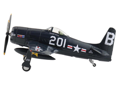 Grumman F8F-2P Bearcats Fighter Aircraft "121714 Duxford (Restored Plane)" (2014) United States Navy "SkyMax Flying Heroes" 1/72 Diecast Model