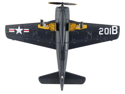 Grumman F8F-2P Bearcats Fighter Aircraft "121714 Duxford (Restored Plane)" (2014) United States Navy "SkyMax Flying Heroes" 1/72 Diecast Model