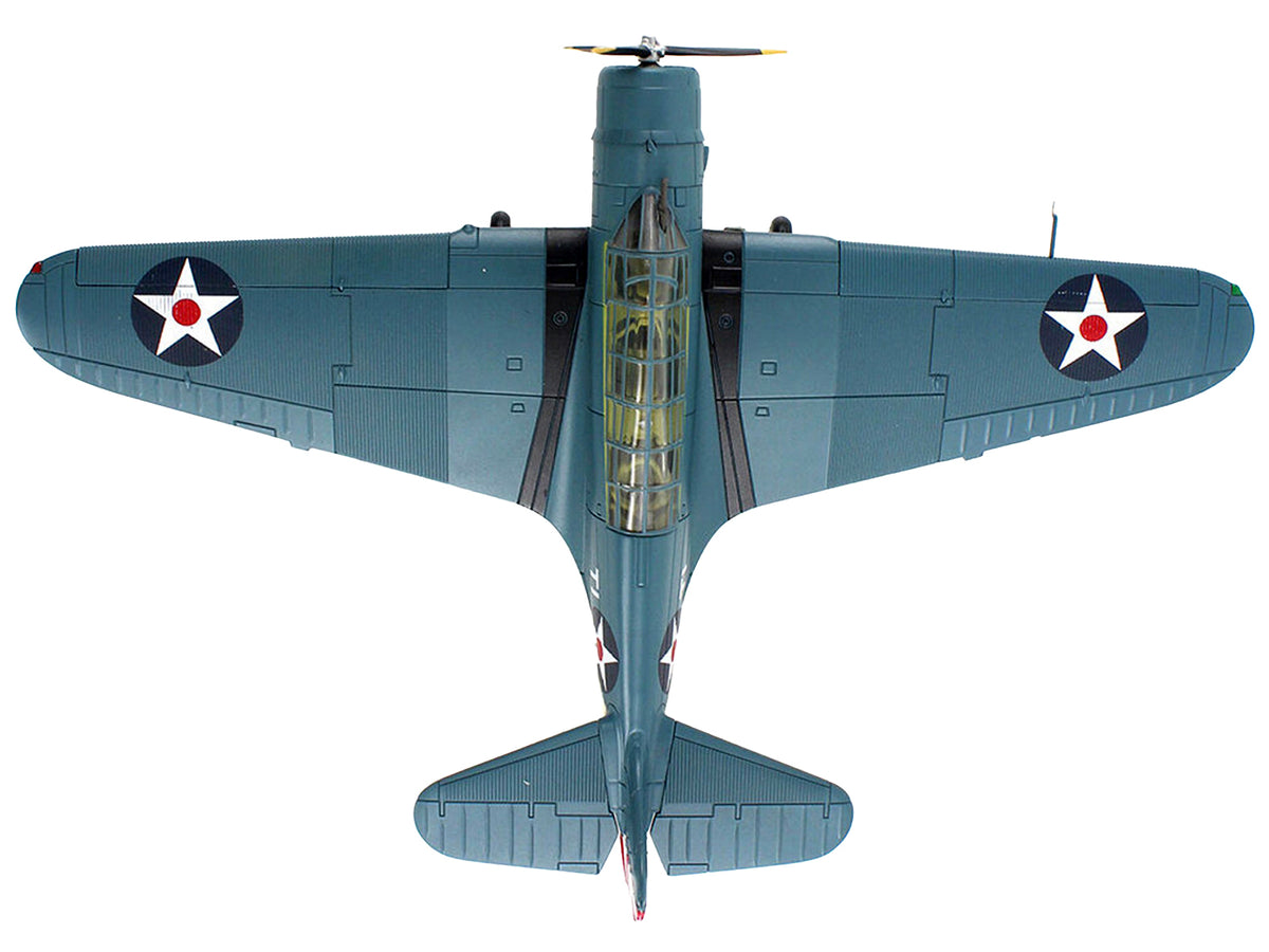 Douglas TBD-1 Devastator Bomber Aircraft "Lt. Cdr. James Brett VT-2 USS Lexington" (1942) United States Navy "SkyMax Models" Series 1/72 Diecast Model