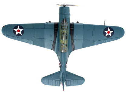 Douglas TBD-1 Devastator Bomber Aircraft "Lt. Cdr. James Brett VT-2 USS Lexington" (1942) United States Navy "SkyMax Models" Series 1/72 Diecast Model