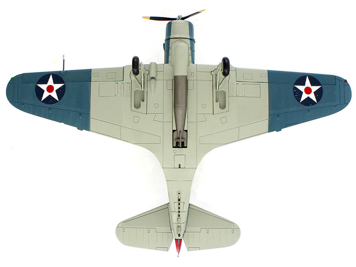 Douglas TBD-1 Devastator Bomber Aircraft "Lt. Cdr. James Brett VT-2 USS Lexington" (1942) United States Navy "SkyMax Models" Series 1/72 Diecast Model