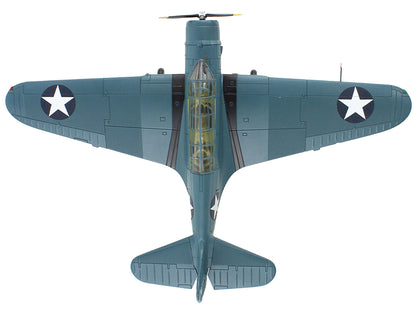 Douglas TBD-1 Devastator Bomber Aircraft "Battle of Midway Lt Cdr EE Lindsey VT-6 USS Enterprise" (1942) United States Navy "SkyMax Models" Series 1/72 Diecast Model