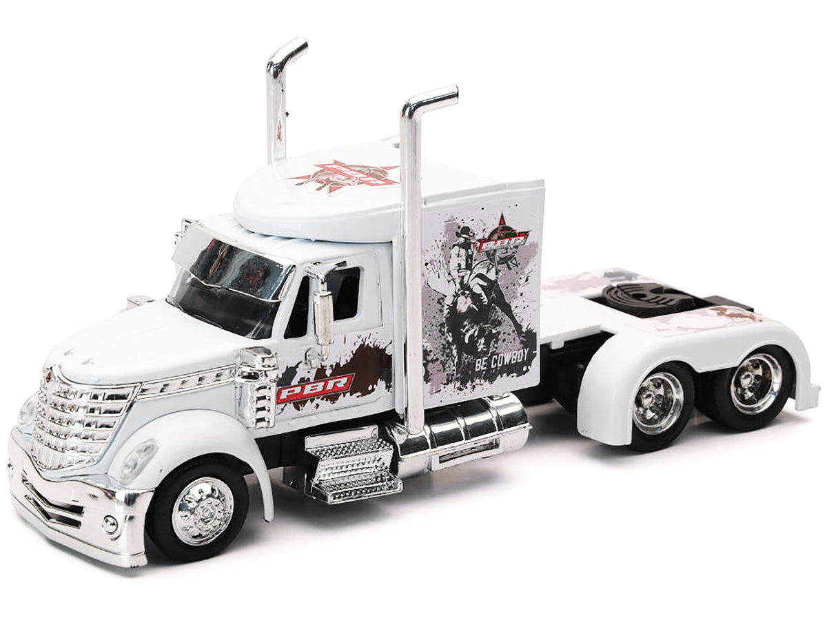 International Lonestar Truck Tractor White "PBR Professional Bull Riders" 1/43 Diecast Model