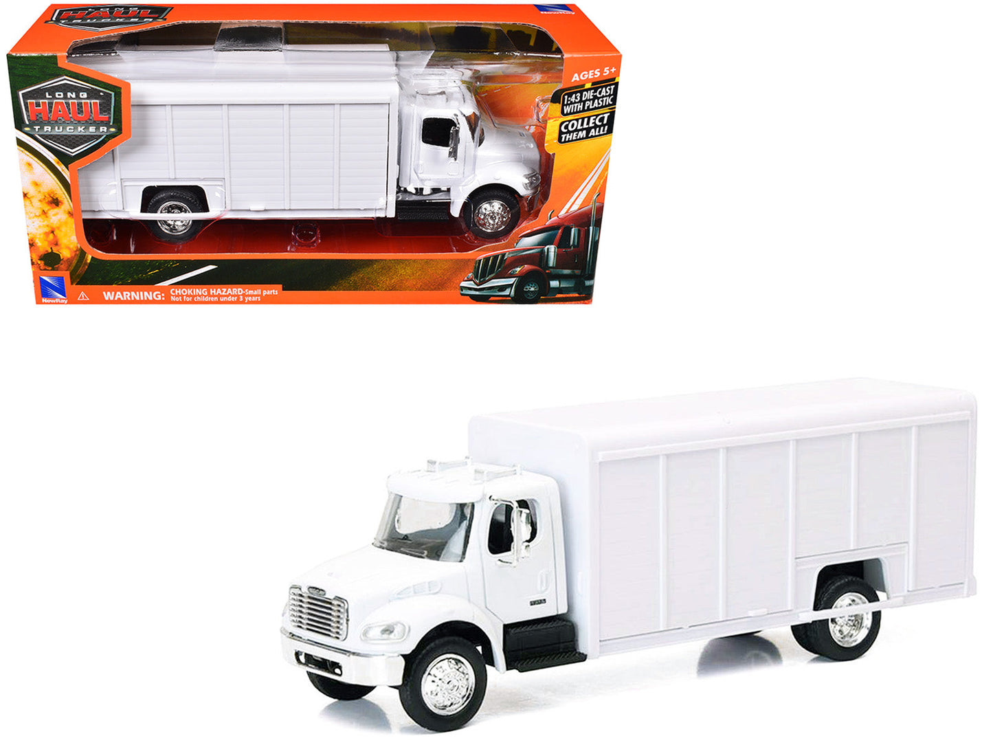Freightliner M2 Beverage Truck White "Long Haul Trucker" Series 1/43 Diecast Model
