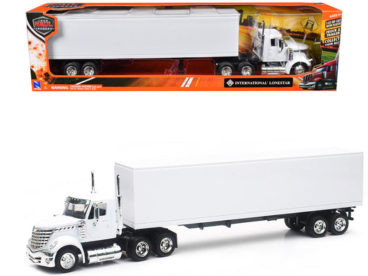 International LoneStar Truck with Dry Goods Trailer White "Long Haul Truckers" Series 1/43 Diecast Model