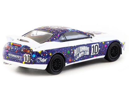 Toyota Supra RHD (Right Hand Drive) #10 "Billionaire Boys Club" Purple and White with Graphics "Hobby64" Series 1/64 Diecast Model Car
