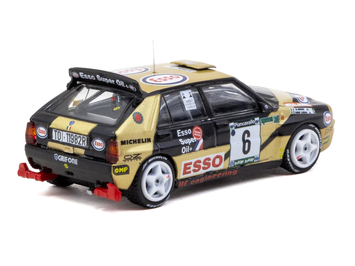 Lancia Delta HF Integrale #6 Piero Longhi - Maurizio Imerito "Esso" Winner "ECR Piancavallo Rally" (1993) "Hobby64" 1/64 Diecast Model Car