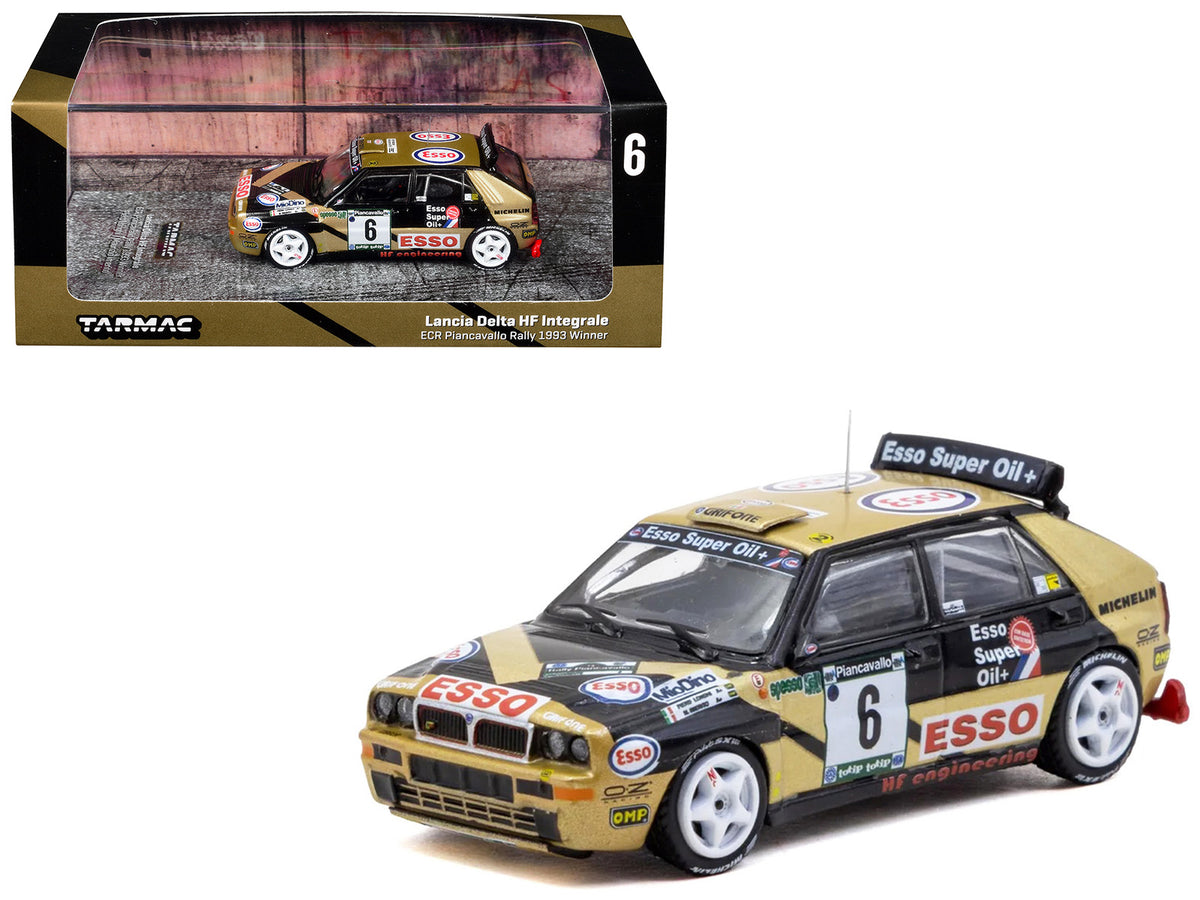 Lancia Delta HF Integrale #6 Piero Longhi - Maurizio Imerito "Esso" Winner "ECR Piancavallo Rally" (1993) "Hobby64" 1/64 Diecast Model Car