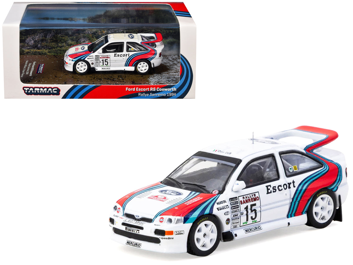 Ford Escort RS Cosworth WRC #15 Malcolm Wilson - Bryan Thomas "Rallye Sanremo" (1994) "Hobby64" Series 1/64 Diecast Model Car