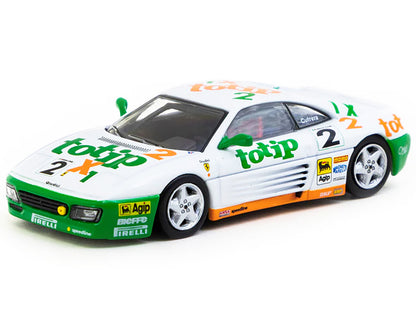 Ferrari 348 Challenge #2 Paolo Cutrera "Ferrari 348 Challenge" (1993) "Hobby64" Series 1/64 Diecast Model Car