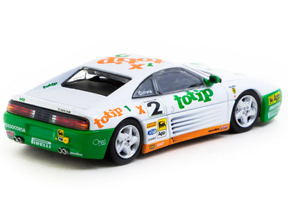 Ferrari 348 Challenge #2 Paolo Cutrera "Ferrari 348 Challenge" (1993) "Hobby64" Series 1/64 Diecast Model Car