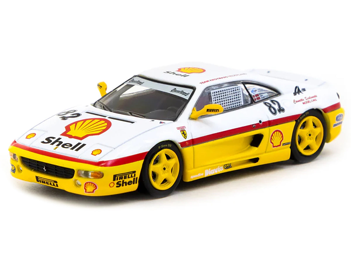 Ferrari F355 Challenge #82 Peter Andersen "Team Kroymans - Shell Oil" "Ferrari F355 Challenge" (1999) "Hobby64" Series 1/64 Diecast Model Car