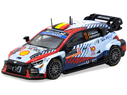 Hyundai i20 N Rally1 Hybrid #11 Thierry Neuville - Martijn Wydaeghe Winner "Rallye Monte-Carlo" (2024) "Hobby64" Series 1/64 Diecast Model