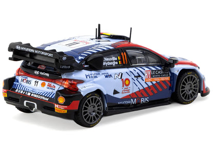 Hyundai i20 N Rally1 Hybrid #11 Thierry Neuville - Martijn Wydaeghe Winner "Rallye Monte-Carlo" (2024) "Hobby64" Series 1/64 Diecast Model