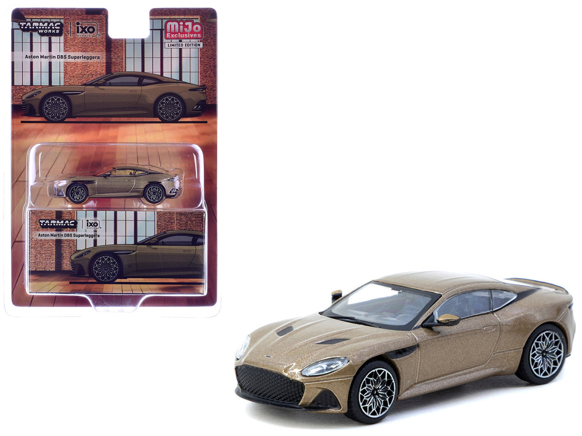 Aston Martin DBS Superleggera Brown Metallic "Global64" Series 1/64 Diecast Model Car