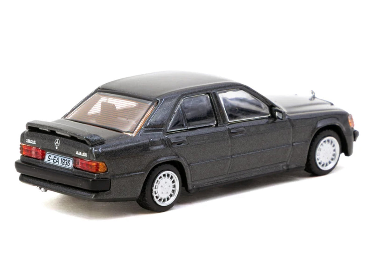 Mercedes-Benz 190 E 2.3-16 Blue-Black Metallic "Global64" Series 1/64 Diecast Model Car