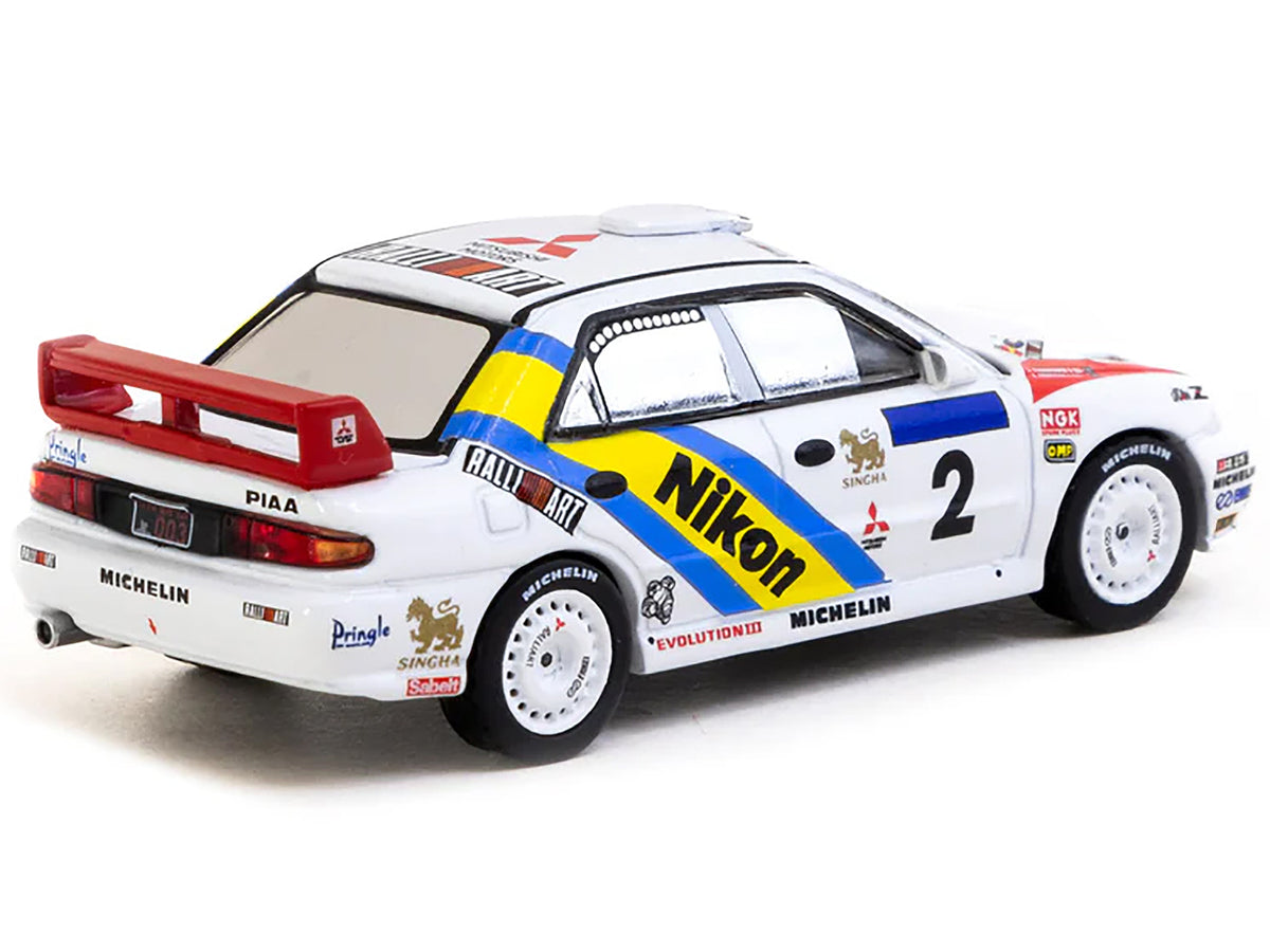 Mitsubishi Lancer Evolution III #2 Kenneth Eriksson - Staffan Parmander Winner "Hong Kong-Beijing Rally" (1995) "Global64" Series 1/64 Diecast Model