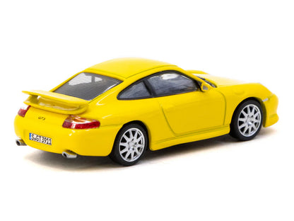 Porsche 911 GT3 (996) Yellow "Global64" Series 1/64 Diecast Model Car