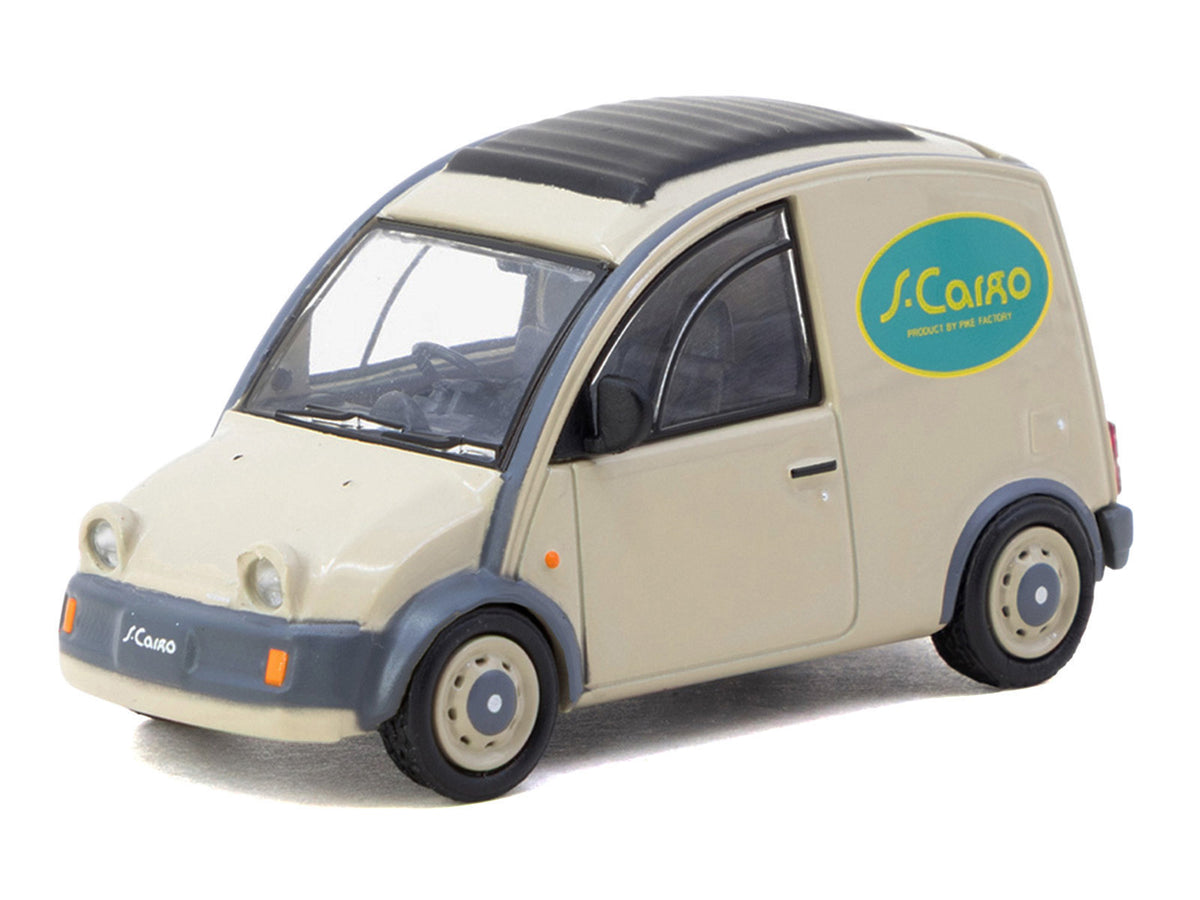 Nissan S-Cargo Van RHD (Right Hand Drive) "Presentation" Beige with Tarmac Cards "Global64" Series 1/64 Diecast Model Car