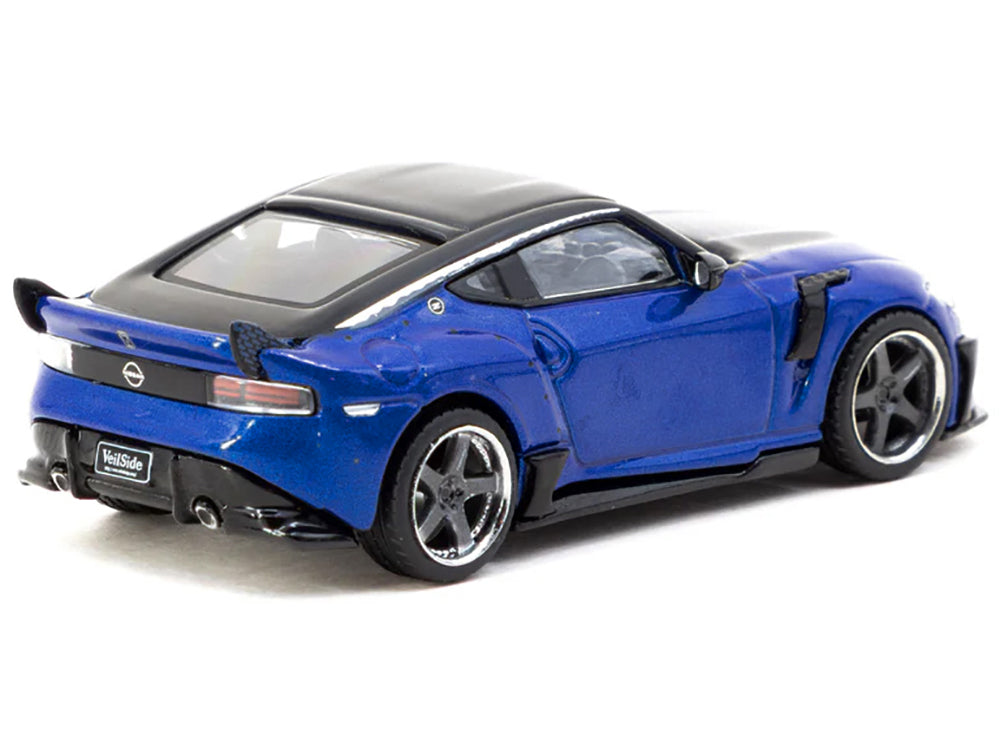 Nissan VeilSide FFZ400 Fairlady Z RHD (Right Hand Drive) Blue Metallic with Black Top "Global64" Series 1/64 Diecast Model
