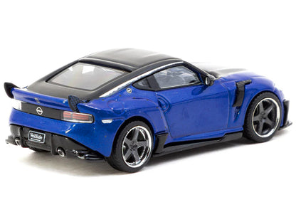 Nissan VeilSide FFZ400 Fairlady Z RHD (Right Hand Drive) Blue Metallic with Black Top "Global64" Series 1/64 Diecast Model