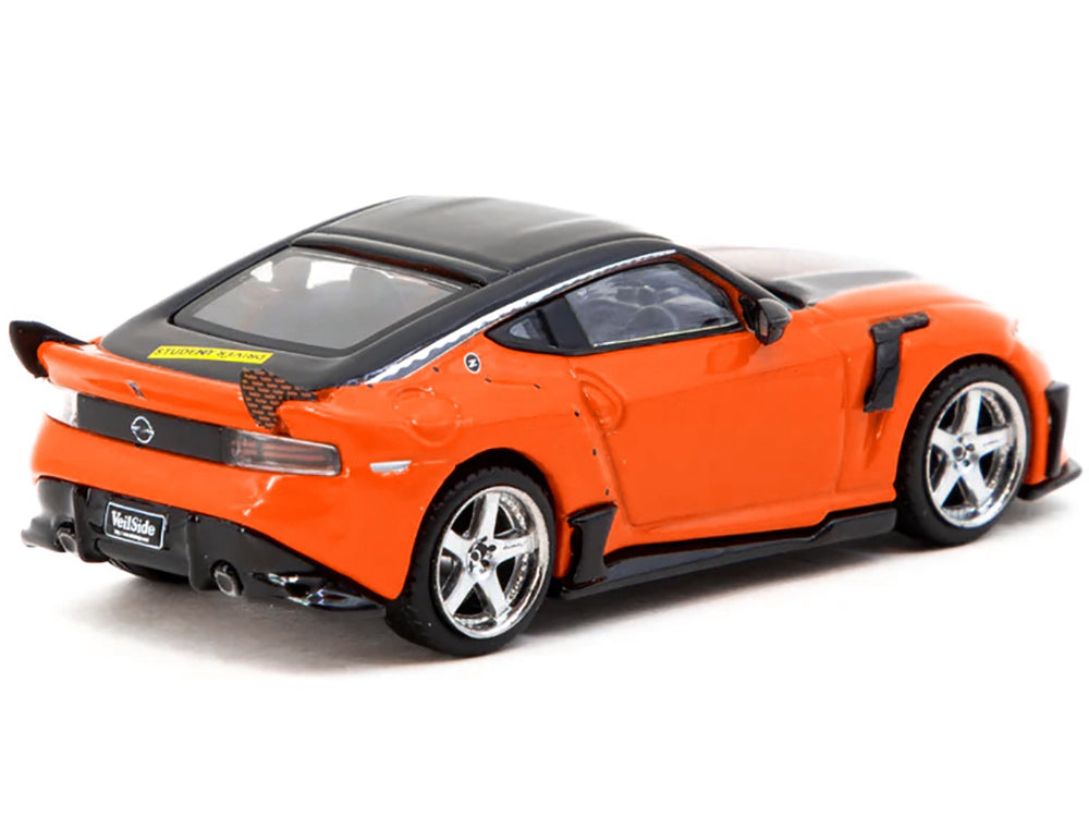 Nissan VeilSide FFZ400 Fairlady Z RHD (Right Hand Drive) Orange with Black Top "Global64" Series 1/64 Diecast Model