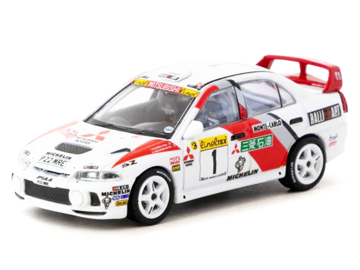 Mitsubishi Lancer Evolution IV #1 Tommi Makinen - Seppo Harjanne 3rd Place "Monte Carlo Rally" (1997) "Global64" Series 1/64 Diecast Model