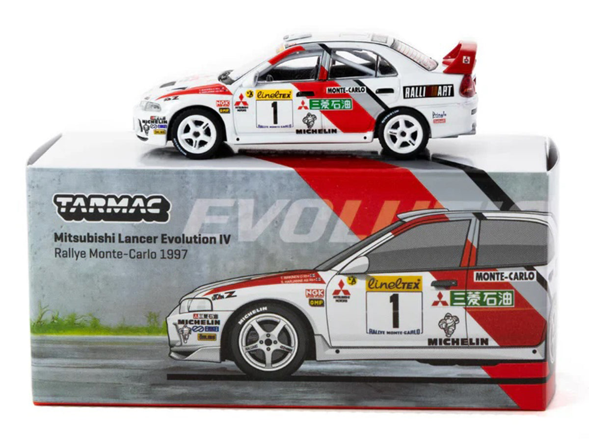 Mitsubishi Lancer Evolution IV #1 Tommi Makinen - Seppo Harjanne 3rd Place "Monte Carlo Rally" (1997) "Global64" Series 1/64 Diecast Model
