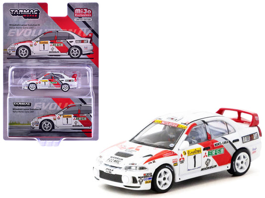 Mitsubishi Lancer Evolution IV #1 Tommi Makinen - Seppo Harjanne 3rd Place "Monte Carlo Rally" (1997) "Global64" Series 1/64 Diecast Model