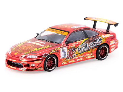 Toyota VERTEX Ridge TE3006 Soarer RHD (Right Hand Drive) Chrome Red with Graphics "Tokyo Auto Salon 2026" "Global64" Series 1/64 Diecast Model Car