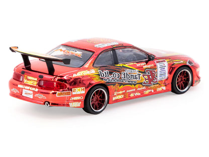 Toyota VERTEX Ridge TE3006 Soarer RHD (Right Hand Drive) Chrome Red with Graphics "Tokyo Auto Salon 2026" "Global64" Series 1/64 Diecast Model Car