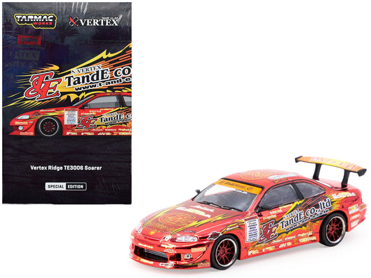 Toyota VERTEX Ridge TE3006 Soarer RHD (Right Hand Drive) Chrome Red with Graphics "Tokyo Auto Salon 2026" "Global64" Series 1/64 Diecast Model Car