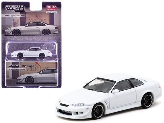 Toyota VERTEX Soarer JZZ30 RHD (Right Hand Drive) White Metallic "Global64" Series 1/64 Diecast Model Car