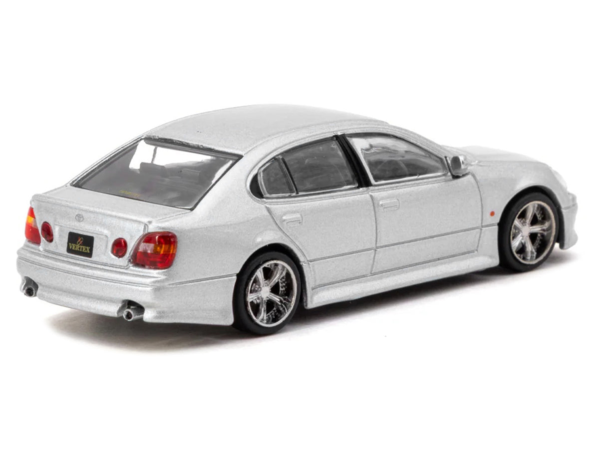 Toyota Vertex Aristo JZS161 RHD (Right Hand Drive) Silver Metallic "Global64" Series 1/64 Diecast Model Car