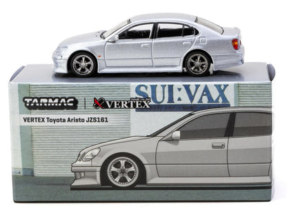 Toyota Vertex Aristo JZS161 RHD (Right Hand Drive) Silver Metallic "Global64" Series 1/64 Diecast Model Car