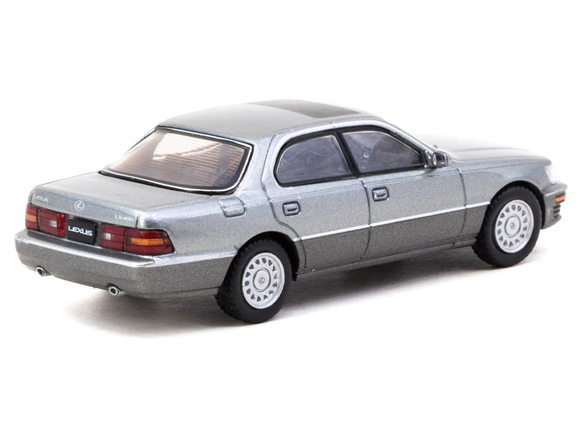 Lexus LS400 RHD (Right Hand Drive) Flint Gray Metallic "Global64" Series 1/64 Diecast Model Car