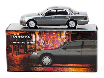 Lexus LS400 RHD (Right Hand Drive) Flint Gray Metallic "Global64" Series 1/64 Diecast Model Car