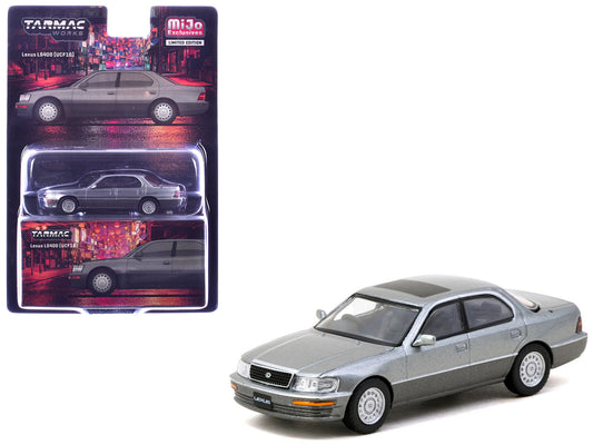 Lexus LS400 RHD (Right Hand Drive) Flint Gray Metallic "Global64" Series 1/64 Diecast Model Car